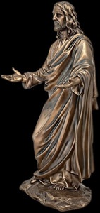 Religiøs julegave – Jesus Kristus figur håndmalet dekorationsfigur